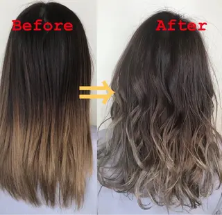 セミロング カラー メンズヘア特化 崎田 成人のヘアスタイル