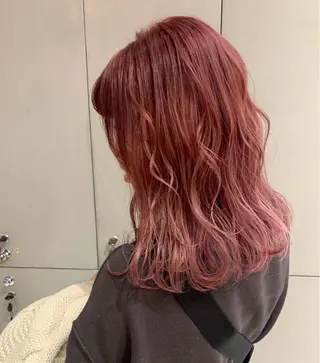 ミディアム D’na所属・🎀暖色ガーリー/ ボブ/みさき🎀のヘアスタイル