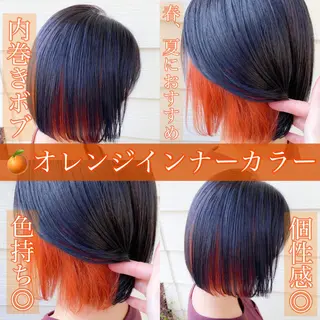 ミディアム カラー y.s.h所属・ハイトーンカラー🌈 メンズパーマ鈴木康平のヘアスタイル