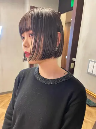 ミディアム カラー パーマ ヘアアレンジ メンズ キッズ ネイル マツエク・マツパ アイブロウ tatsumi/ボブ ウルフ/レイヤーのヘアスタイル