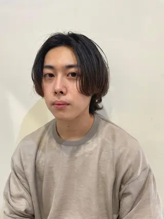 メンズ パーマ カラー CEINE【セーヌ】 三軒茶屋のヘアスタイル