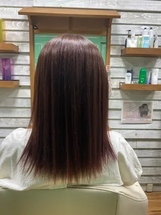 ミディアム ダブルカラー艶カラー Chihayaのヘアスタイル
