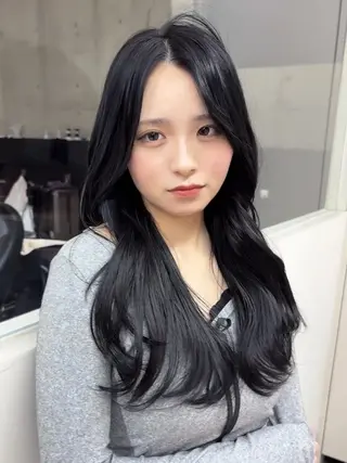 ロング カラー Hiroki 韓国ヘア🇰🇷のヘアスタイル