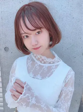 ショート カラー ヘアアレンジ 【公式】amble luxe池袋東口🩷のヘアスタイル