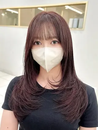 ロング カラー MAEUL NAGOYA所属・前髪顔周り/レイヤー 韓国/桔川恒のヘアスタイル