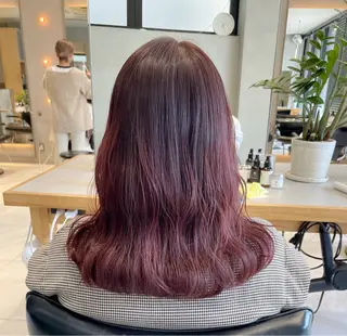 ミディアム カラー ヘアアレンジ 艶髪/レイヤーカット 🐣misakiのヘアスタイル