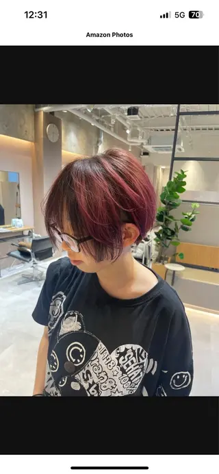 ミディアム カラー ✨艶髪職人艶カラー✨ 中本輝人のヘアスタイル