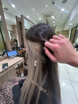 ロング カラー ブリーチ/デザイン 💎ryuyaのヘアスタイル