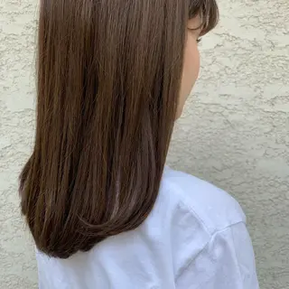 セミロング カラー 韓国🇰🇷髪質改善 Chisaki치사키のヘアスタイル