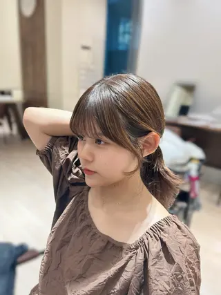 🎀大竹美侑／顔まわ りカット／レイヤーのヘアスタイル