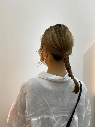 セミロング ヘアアレンジ TOTAL BEAUTY BREK藤枝店所属・. SHIZUKAのヘアスタイル