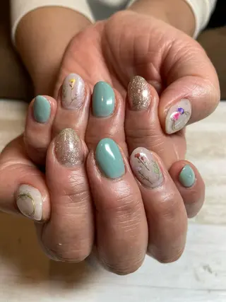 ミディアム ネイル ネイルサロン ステラのネイルデザイン