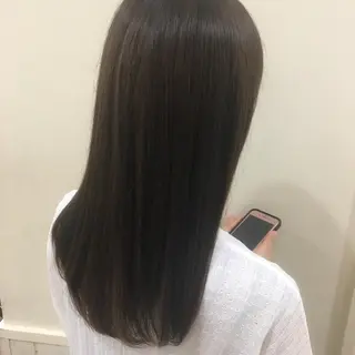 セミロング 艶カラー/韓国風ヘア 🩵shioneのヘアスタイル