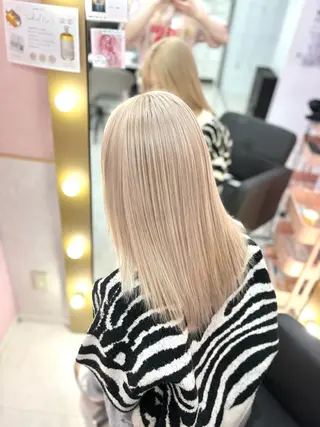 ミディアム カラー 甘ふわgirly🎀 ハイトーン🤍Ramのヘアスタイル