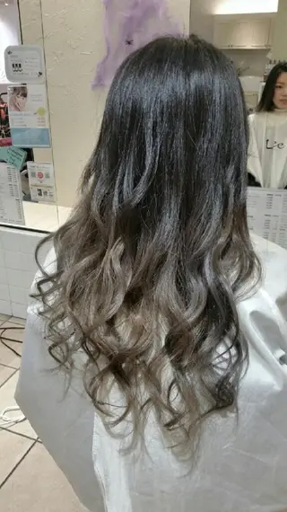 セミロング ロング カラー ヘアアレンジ 【髪質改善美容師】t occa茨木篠原健太のヘアスタイル