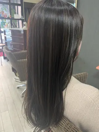 ロング カラー ママ美容師 ＊ヒマワリのヘアスタイル