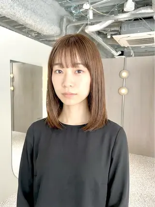 ミディアム カラー イサミ カズヒロのヘアスタイル