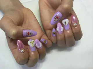 ネイル 💎🐰 saki. m 🐰💎のネイルデザイン