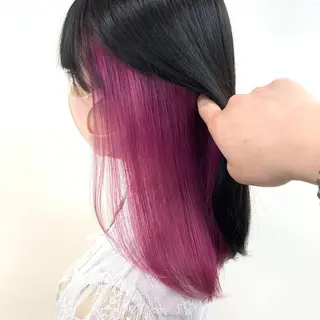 セミロング カラー 🪄池袋ハイトーン 🪄ブリーチカラーのヘアスタイル