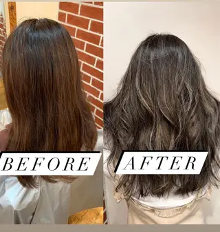 セミロング カラー 岡崎勇人/レイヤー/ 韓国/ケラチンTRのヘアスタイル