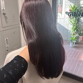 セミロング カラー 髪質改善ストレート /暖色カラー🎀🪞のヘアスタイル