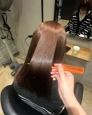 ロング あゆみ︎︎✮／ 暖色カラー／レイヤーのヘアスタイル