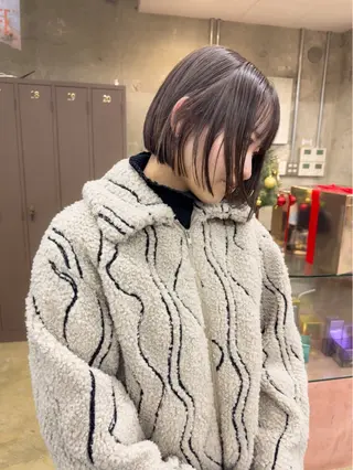 ミディアム 森綱 悠 /ボブ/ブリーチのヘアスタイル