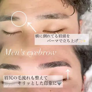 メンズ アイブロウ IVY-NUE HITOMIのマツエク・マツパデザイン