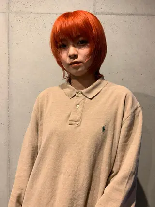 ショート カラー 似合わせウルフ/ レイヤー/山本祐輔のヘアスタイル