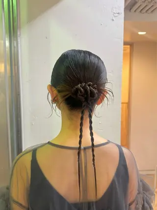 ヘアアレンジ 🍪ﾖｼｲﾊﾙﾈ🍪 ﾗﾍﾞﾝﾀﾞｰｶﾗｰのヘアスタイル