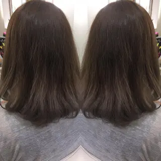 セミロング ロング カラー 髪質改善 中川　翔のヘアスタイル