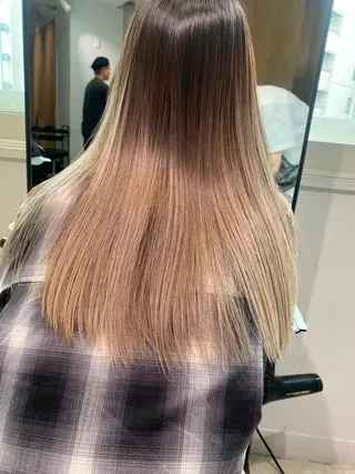 ロング カラー GO TO DAY SHAIRE SALON SHIBUYA SOL所属・半個室サロン 早坂僚太のヘアスタイル