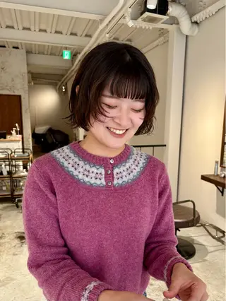 ショート Yuuna 京都美容室のヘアスタイル