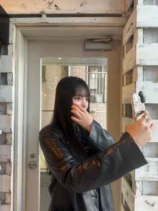 ロング パーマ Y U  Iのヘアスタイル