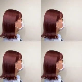 ミディアム カラー ekolu所属・髪質改善･縮毛矯正 特化･ユウシンのヘアスタイル