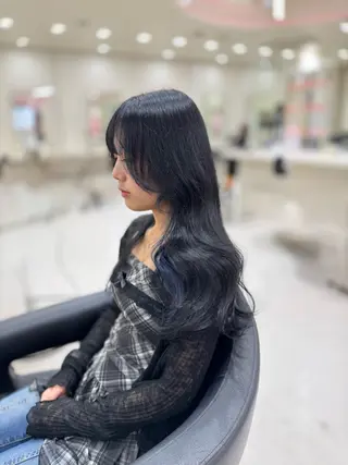 ロング 韓国ヘア×髪質改善 齋藤晴のヘアスタイル