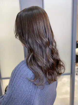 セミロング カラー SALOWIN神戸三宮East店所属・【透明感、艶髪】西村 有司のヘアスタイル