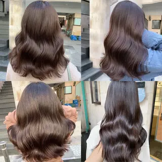 セミロング カラー 艶色&髪質改善 ✨ヨシムラユウシのヘアスタイル