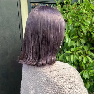 セミロング カラー 竹内 春奈のヘアスタイル