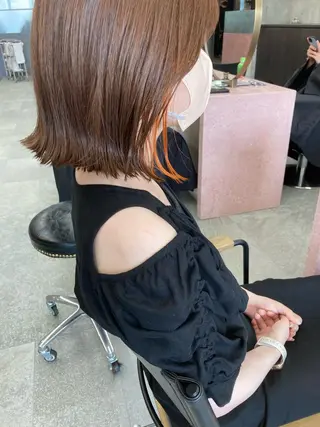 ミディアム カラー 小木曽智美 /ボブ/ショートのヘアスタイル