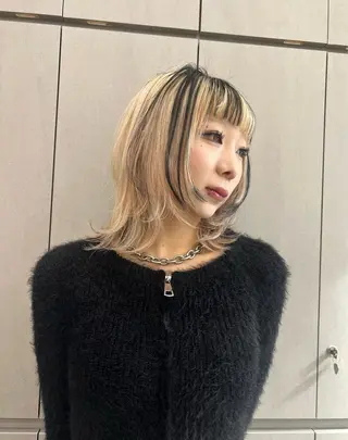 ミディアム 宮嶋 蓮のヘアスタイル