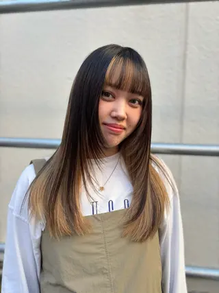 ロング カラー Lisa🪄似合わせ ／デザインカラーのヘアスタイル