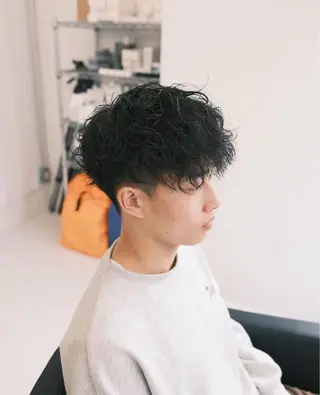 パーマ メンズ ヒロ銀座牛山 友晴のヘアスタイル
