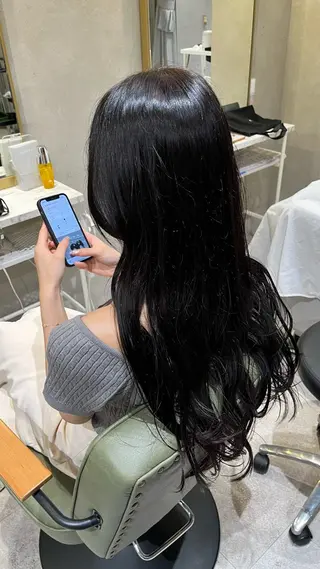 ロング カラー 新宿/アシスタント AiNAのヘアスタイル