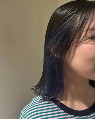 ミディアム カラー ハイトーン×ボブ / Reika☁️ིྀのヘアスタイル