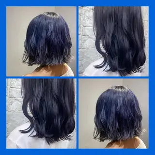 ミディアム カラー カジュアルを女っぽく 𝗮𝘆𝗮𝗰𝗼のヘアスタイル