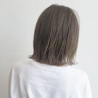 ミディアム カラー ヘアアレンジ パーマ ネイル マツエク・マツパ iplus✴ まつげ、眉毛、耳つぼのマツエク・マツパデザイン