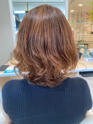 ミディアム 🩵波巻き／ツイスパ HARU💎のヘアスタイル