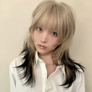 カラー ウルフとデザイン カラーの神のヘアスタイル