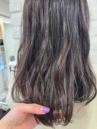 セミロング カラー 【暖色カラー特化】 中山由梨のヘアスタイル